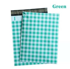 Poly Mailer Bag - Shipping bags - Green Check design