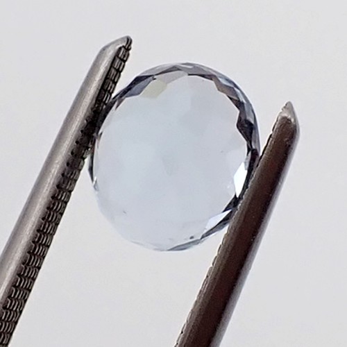 1.01 cts Oval 6.4x5.7 mm Light Blue Color Natural Aquamarine Loose Gemstone - Picture 7 of 11