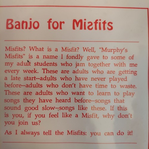 Murphy Method Banjo For Misfits VHS Wincester VA 1992 - Picture 3 of 5