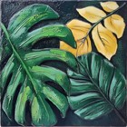 Fliesenaufkleber 10X10 cm für Küche und Bad - Fliesenfolie Tropische Blätter