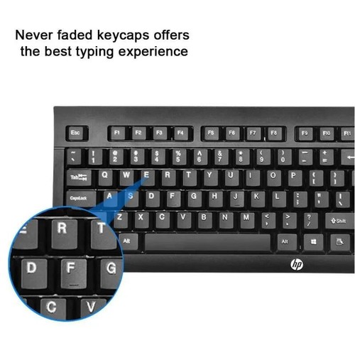 HP Wired Keyboard and Mouse Combo-FREE SHIPPING - Picture 6 of 8