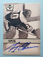 Gerry Cheevers Authentic Autograph Upper Deck 1999 Century Legends NM-M