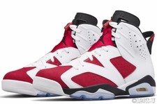 Air Jordan 6 Carmine 2021 White/Black-Carmine CT8529-106 Size 9.5 NEW