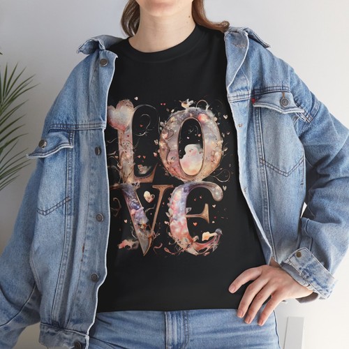 Personalisiertes Liebes T-Shirt mit Namen auf Ärmeln - individuelles Paar T-Shirt, romantisch - Bild 15 von 32