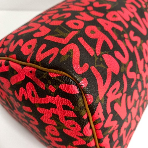 LOUIS VUITTON Stephen Sprouse Monogram Graffiti Speedy 30 Pink - Bild 14 von 17