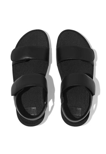 FitFlop LULU FV8-090 Pantoletten Sandalen Damen schwarz Leder verstellbare Riemen Slipper - Bild 26 von 35