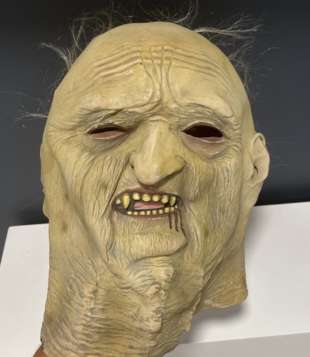 Don Post Studio alte Mann Maske - 2003 Vintage - kahl mit Haarteilen