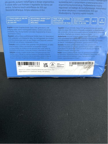 Amazon Kindle Oasis Graphite 7 Inch Touch Screen WIFI Bluetooth eBook Reader - Picture 8 of 11