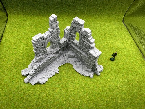 HO scale Ancient Ruins Destroyed Building M1 1:87 scale 3D print - Picture 5 of 5