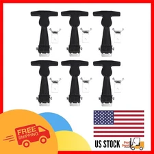 6 PCS Rubber Flexible T-Handle Draw Latches - 4.7"x3.15" for Secure Closures