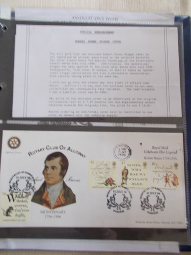 Colección de portadas de Robbie Burns Federation y otros FDC relacionados interesantes - Imagen 12 de 12