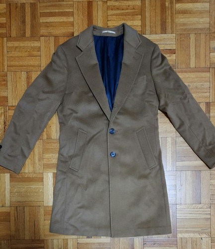 Spier & Mackay Camel Woll-Kaschmir-Mischung Mantel US Größe 36