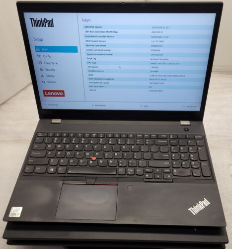 (Lot of 3) Lenovo ThinkPad T15 Gen1 i7-10510U 1.80GHz 16GB DDR4 No OS/SSD/HDD - Picture 14 of 14