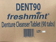 1 Case/2160 Freshmint DENT90 Denture Cleanser Tablet (90 Tabs Per Box)