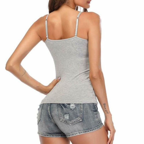 Women Cami Shaper with Built in Bra Tummy Control Tank Top Camisole Body Shaper - Picture 29 of 37