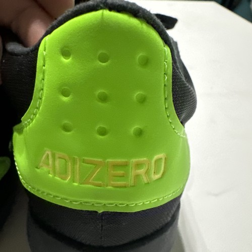 Adidas Adizero Ambition Athletic Black Green Track Spikes GY8401 Men's Sz 13 New - Picture 5 of 24
