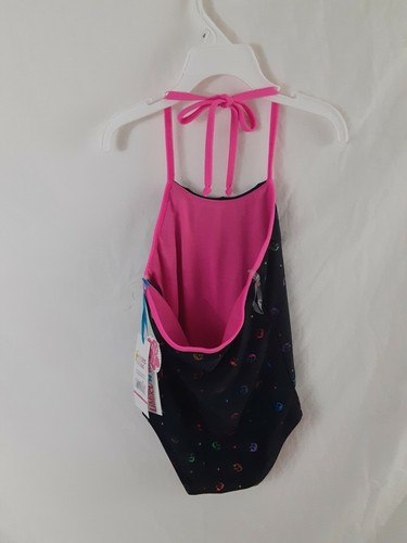 Limited Too Girl’s Size 6X Unicorn Design Fabric One Piece Halter Neck Swimsuit - Picture 4 of 4