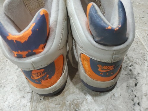 Rare Vintage 1990 Nike Air Flight High Top Big Sneakers Men's Size US12 AWESOME! - Picture 5 of 12