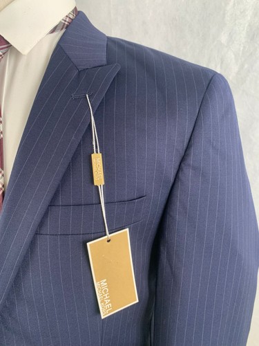 Michael Kors Navy Suit 38R, Pants 31W 36L, 2 pcs - Picture 4 of 11