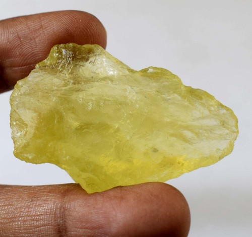 Natural Lemon Topaz 77.85 Ct Gemstone Mineral Specimen Rough Certified E12345 - Picture 5 of 7