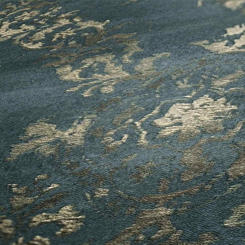 Tapete Vlies Ornamente petrol gold AS Creation 38707-3 (3,10€/1qm) - Bild 2 von 5