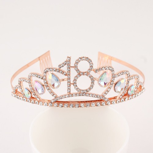 Kristall Geburtstag Diaras Strass Prinzessin Krone Happy Birthday Kronen Stirnband - Bild 91 von 157