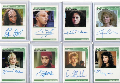 Star Trek The Next Generation TNG Autograph Costume And Sketch Card Selection  - Foto 1 di 101