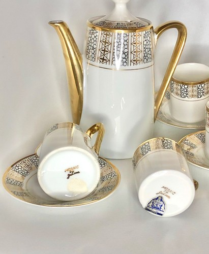GEORGE JENSEN 'MOSAIC' MCM 16 pieces Demitasse Coffee Tea Espresso Service - Picture 3 of 7