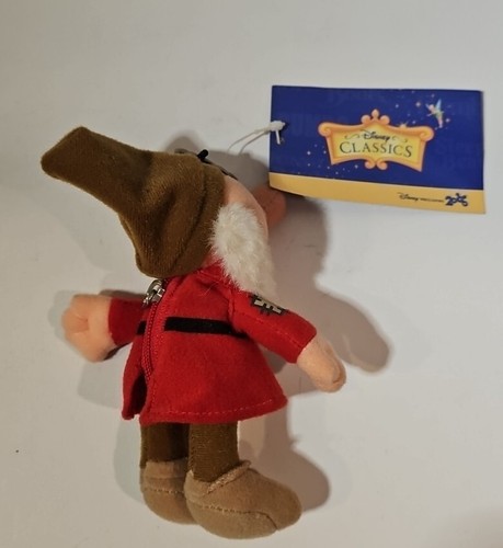 Neu Grumpy Schneewittchen & sieben Zwerge Disney Classics 6 Zoll Plüsch Reißverschluss Schlüsselanhänger - Bild 4 von 6