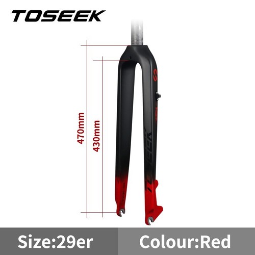 26 27.5 29" Full Carbon Bicycle Rigid Fork Disc Brake QR Mountain Bike Hard Fork - Picture 4 of 29