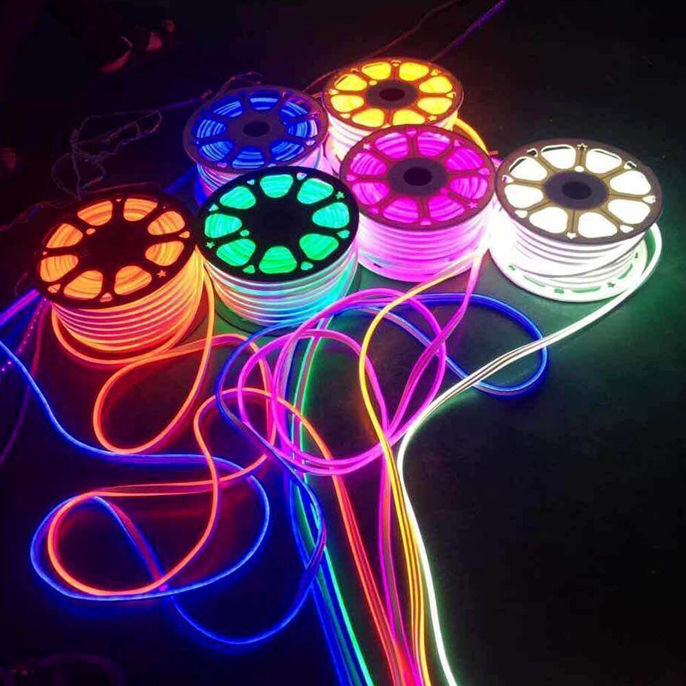 110V Neon LED Strip Light 2835 120LED/M Flex Rope Lights DIY Sign Decor+US Plug - Picture 11 of 17