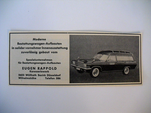 Opel Kapitän A Bj. 64 Oldtimer Bestattungswagen no Admiral Diplomat Rappold rar - Bild 17 von 18