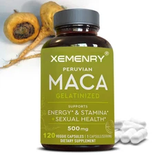 Black Maca Extract 500mg - Increased Energy, Muscle Health, Testosteron Booster