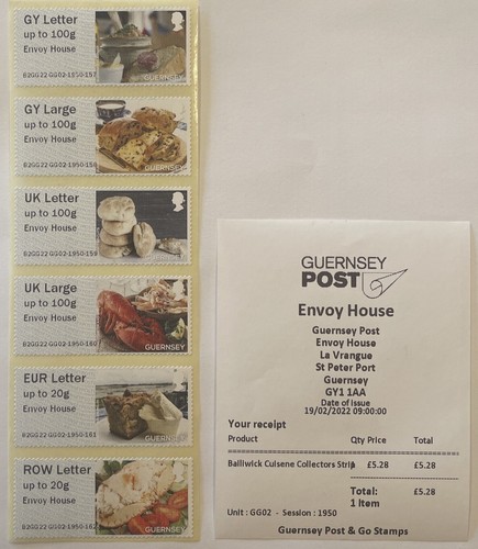 2022-GUERNSEY - GG02 - GUERNSEY CUISINE COLLECTOR /LOCAL / FULL SET - FDI - Picture 2 of 3