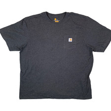 Carhartt Grey Pocket Original Fit Short Sleeve T-Shirt Tee Men's Size 2XL