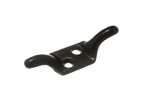 Ganchos De Cleat Negros Para Cuerda De Lavado De 75Mm | Onestopdiy Ne