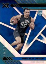 2020 Panini XR Blue #190 MALCOLM PERRY  RC Rookie 118/199 Dolphins 