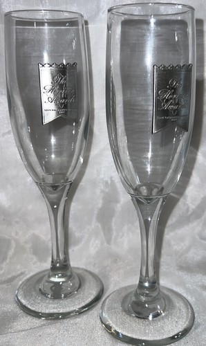 Set of Two Champagne Glasses Flutes Horizon Awards Some Enchanted Evening - Picture 2 of 11