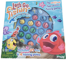 Let's Go Fishin' Game by Pressman Original Fast-Action Fishing Game! NEW age 4+
