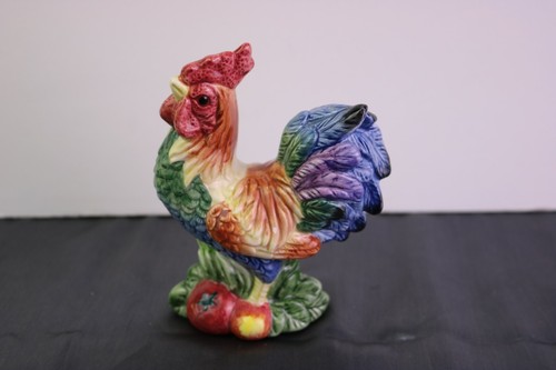 Fitz & Floyd Rooster Pepper Shaker Fruit Vegetables Coq De Village Classic - Picture 9 of 9