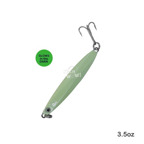 4 plantillas de francotirador Glow Colt 3,5 oz 100 g plantilla vertical con gancho 3561D-DT MUSTAD NUEVO - Imagen 5 de 7