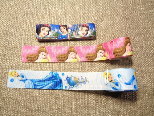 Grosgrain Ribbon 1'' Princess Snow White Mermaid Lot DIY Hair Bows 30+ Yards Kid - Picture 3 of 6