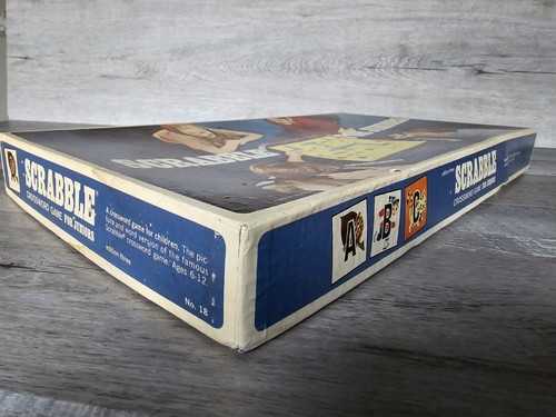 Vintage Scrabble For Juniors Ed 3 1968 Selchow Righter Has All 100 Tiles 2 Sided - Picture 9 of 22