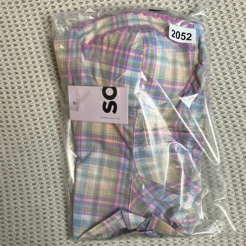 So Good For Life Pastel Plaid Bustier Corset Top Size Small NWT - Picture 10 of 10