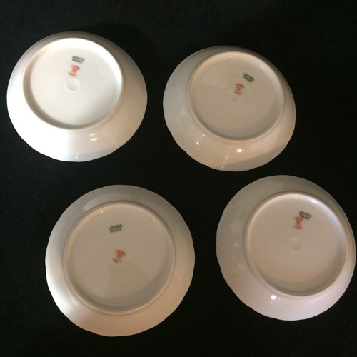 Vintage Elite Works Limoges Frankreich S/M St Martial Stempel VIER 5" Dessertschalen sehr guter Zustand - Bild 2 von 6
