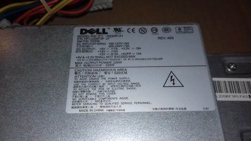 Fuente PC DELL H220P-01 0YD358 para DELL Optiplex GX520,GX620 SFF 220W - Foto 2 di 2