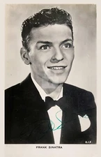 Frank Sinatra -- Signed Vintage Photo Postcard Copy