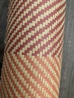 Schumacher Double Roll Herringbone Grasscloth Wallpaper 36 inch x 8 yards Red