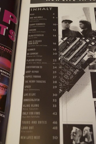New Life 6-94 Wave EBM Synth Pop Mag - Nine Inch Nails Erasure Love is colder.. - Imagen 2 de 2