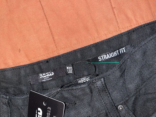 NWT Jaded London Black Coated Stacked  Straight Leg  Jeans Men's Size 32x32 - Picture 6 of 11